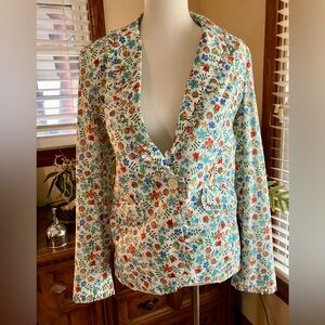 J.Crew x Liberty of London Cotton Blazer